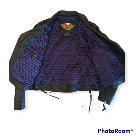 Women's Large L Harley-Davidson Leather Jacket 98528-06 - Picture 3 of 6